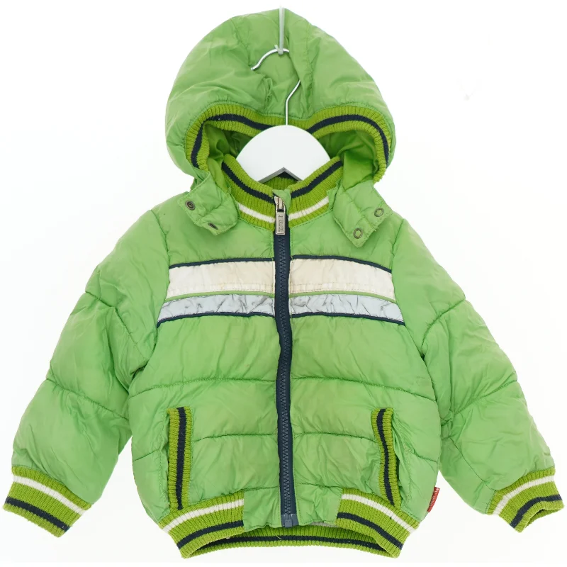 Grøn vinterjakke med hætte til børn fra Name It (str. 80)