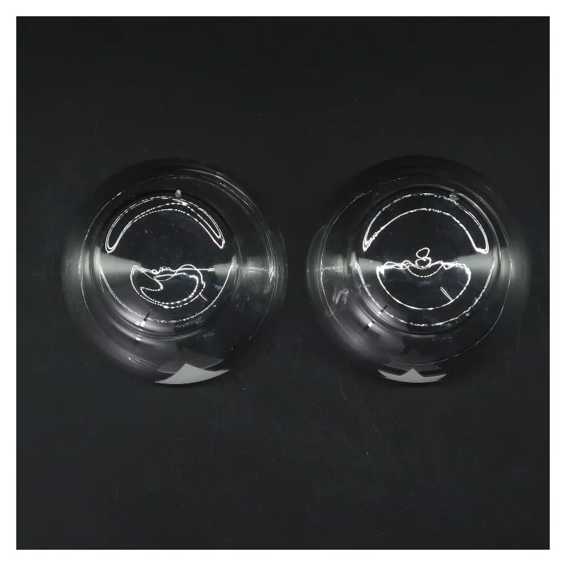 Små glasskåle med hjerte og stjerne (str. Ø 9,5 cm)