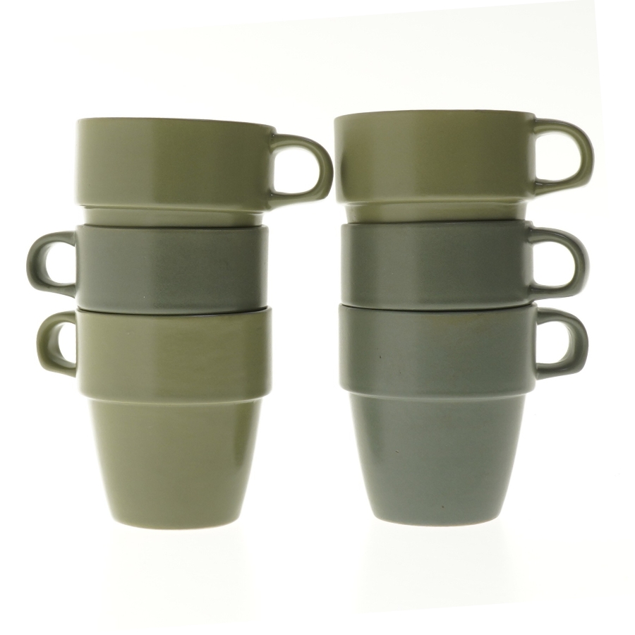 Keramikkopper, 6 stykker (str. 6 styk, 10 cm)