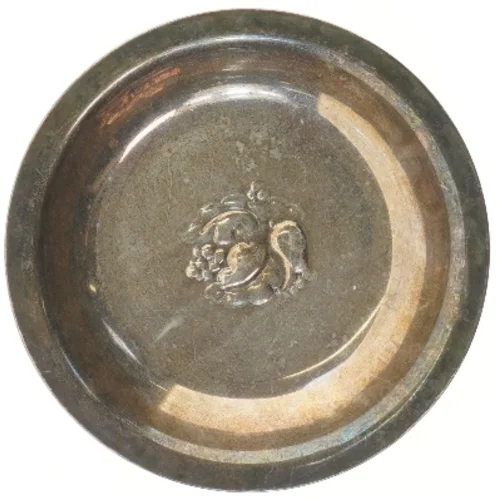 Dekorativ metal fad (str. Ø 29 cm)