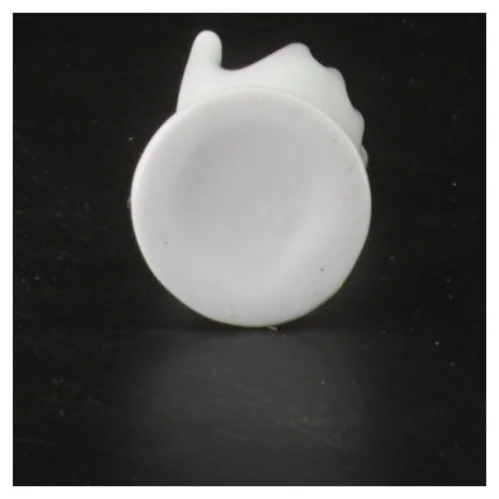 Hvid håndformet ringholder (str. 8 cm)