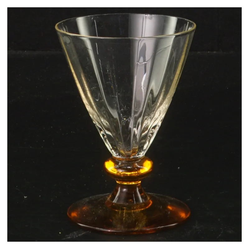 Vintage krystal glas (str. Ø 6,5 cm længde 9 cm)