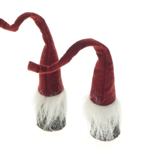 Nissefigurer med røde huer (str. 24 cm)