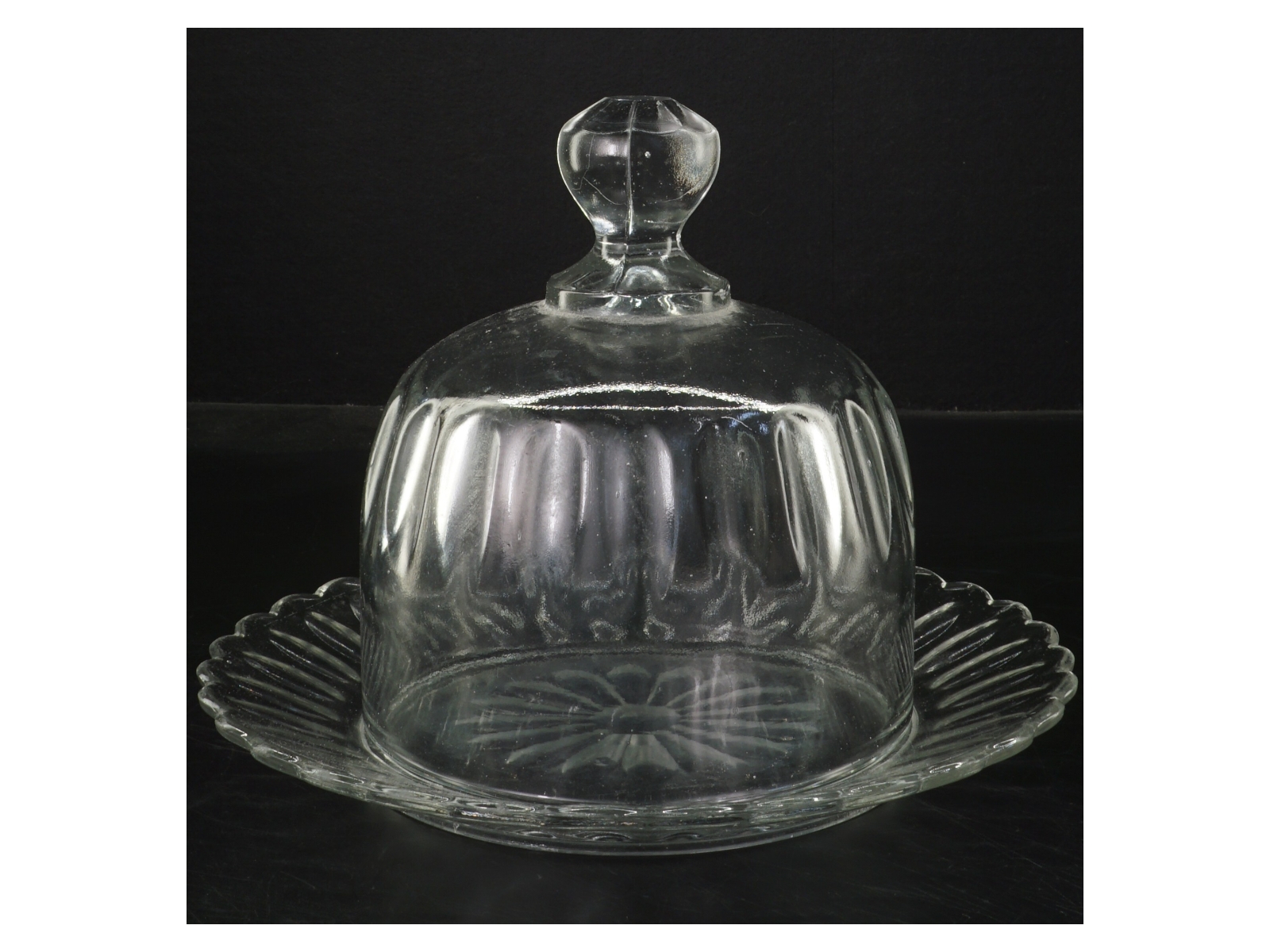 Glas osteklokke (str. Ø 22&ø14x15 cm)