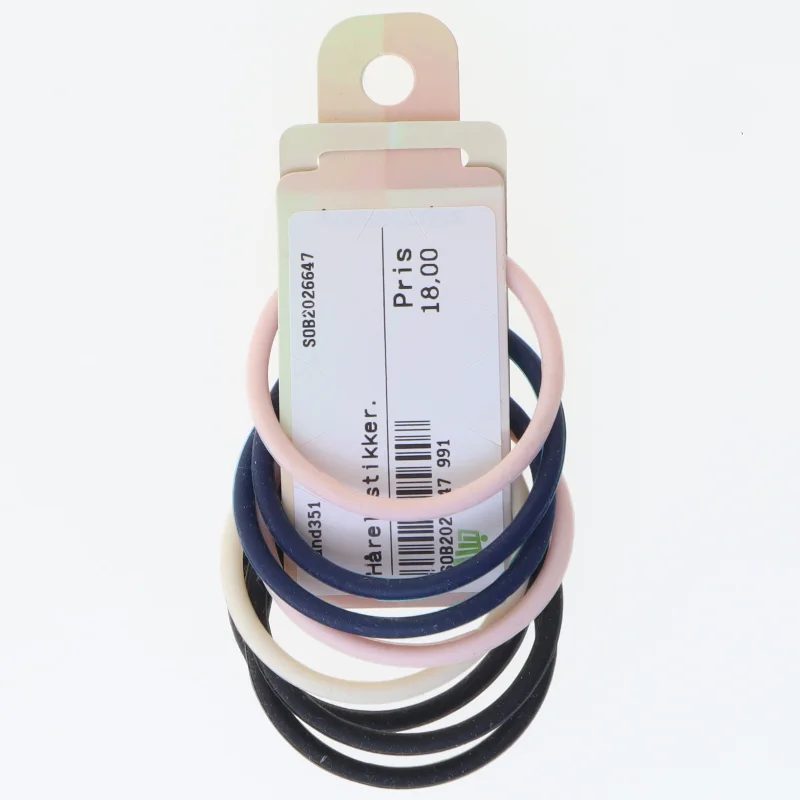 Hår elastikker sæt (str. Ø 5 cm)