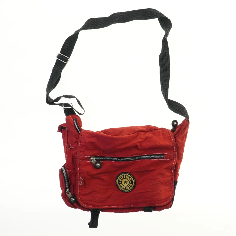 Rød skuldertaske fra Kipling (str. 38x28 cm)