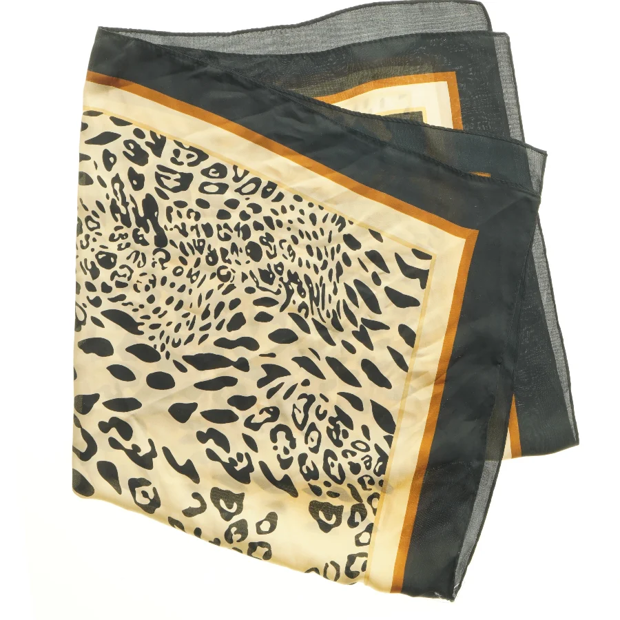 Leopard mønstret tørklæde (str. 69x70 cm)