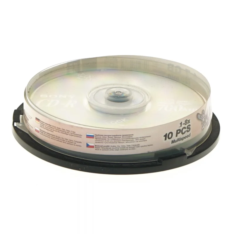SONY CD-R Disc Pack fra Sony (str. 10 stk cm)
