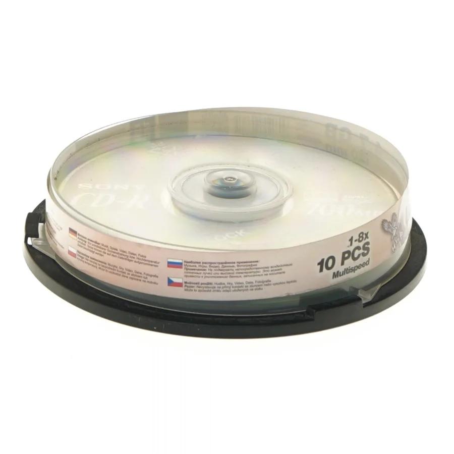 SONY CD-R Disc Pack fra Sony (str. 10 stk cm)