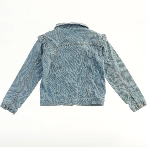 Denim Jakke med Flæser fra Friends (str. 134)