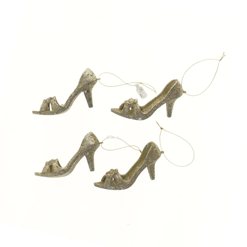 Glitrende sko julepynt (str. 9 cm)