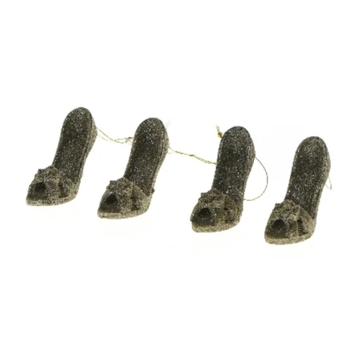 Glitrende sko julepynt (str. 9 cm)