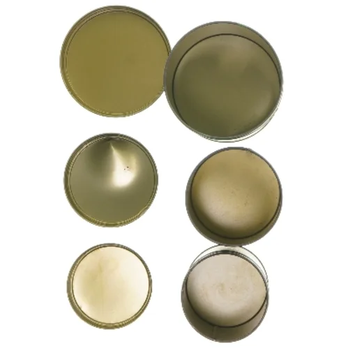 Runde opbevaringsdåser med frugtprint (str. 11,5 cm og 13 cm og 13,7 cm)