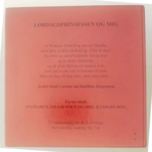 Lørdagsprinsessen og mig af Bertill Nordahl (Bog)