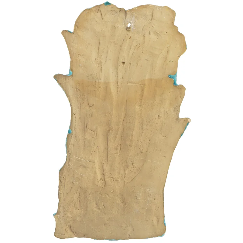 Keramisk vægdekoration med giraffmotiv (str. 32x15 cm)