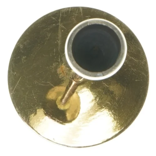 Guld lysestage (str. 20 cm)