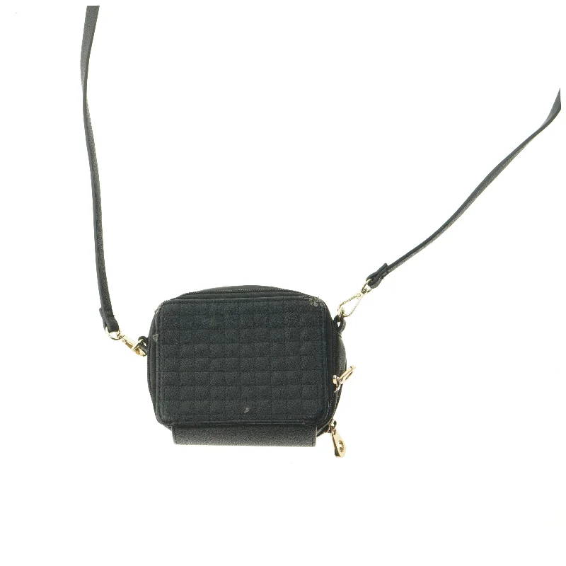 Sort lille skuldertaske (str. 16,5x12,2 cm)