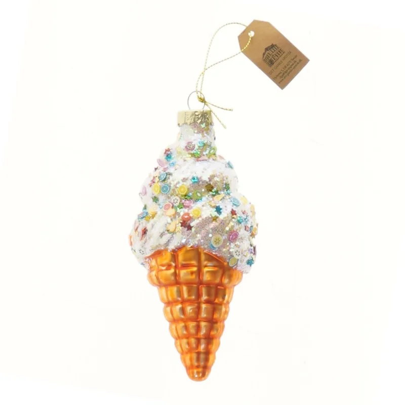 Julepynt isvaffel ornament fra Det Gamle Apotek (str. 14 cm)