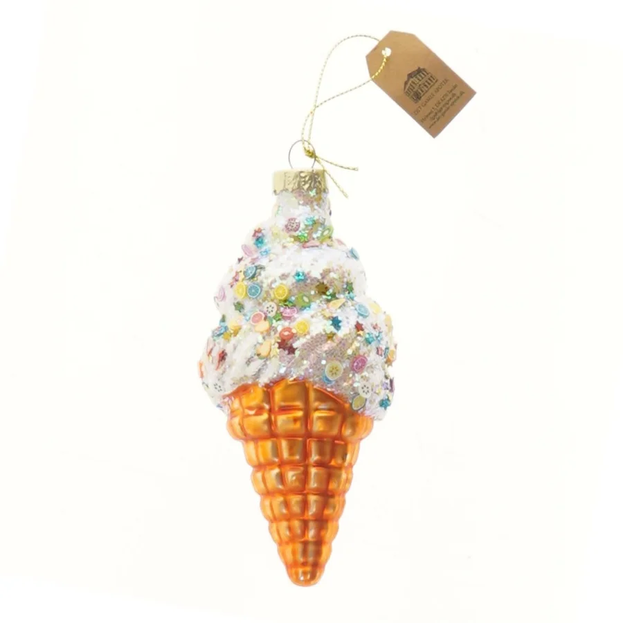 Julepynt isvaffel ornament fra Det Gamle Apotek (str. 14 cm)
