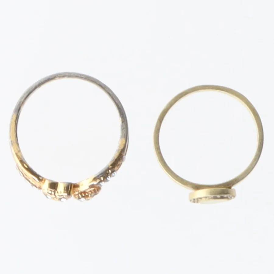 Ringe med smykkesten (str. 56 mm)