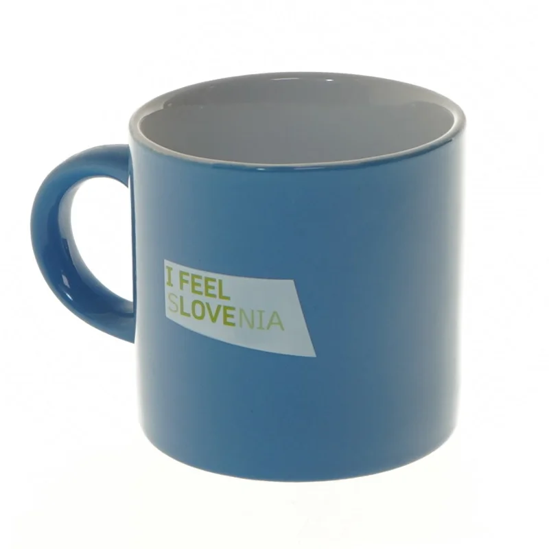 Blå I Feel Slovenia krus (str. Ø 9x9 cm)
