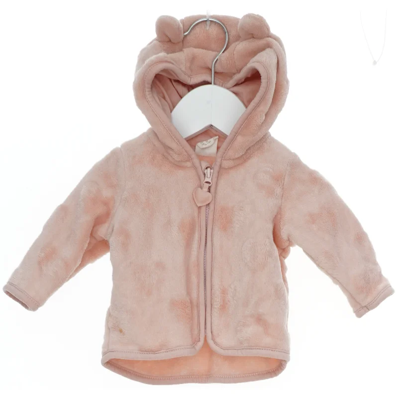 Lyserød fleecejakke med hætte fra H&M (str. 56)