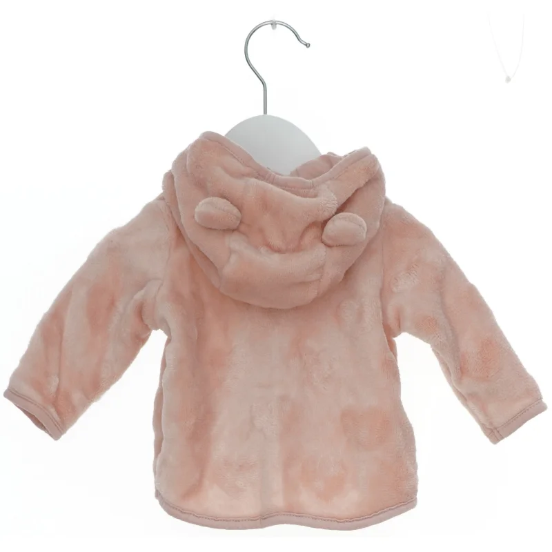 Lyserød fleecejakke med hætte fra H&M (str. 56)