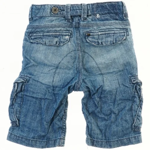 Blå denim cargo shorts (str. 98)