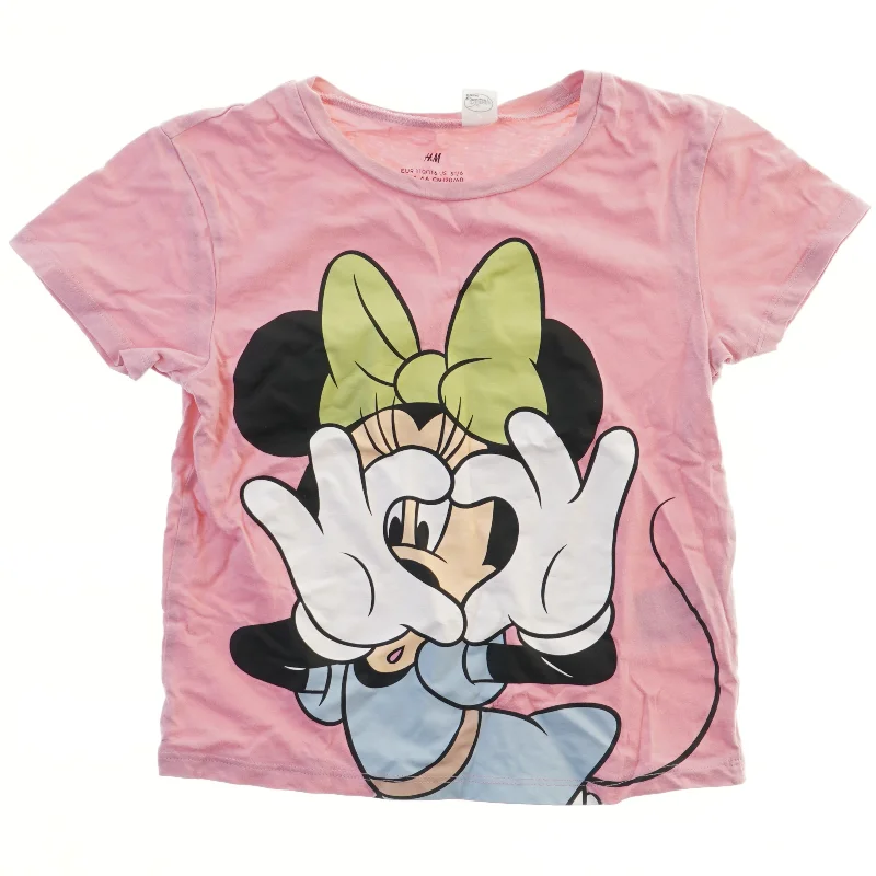 Kortærmet T-shirt med Minnie Mouse motiv fra H&M (str. 110)