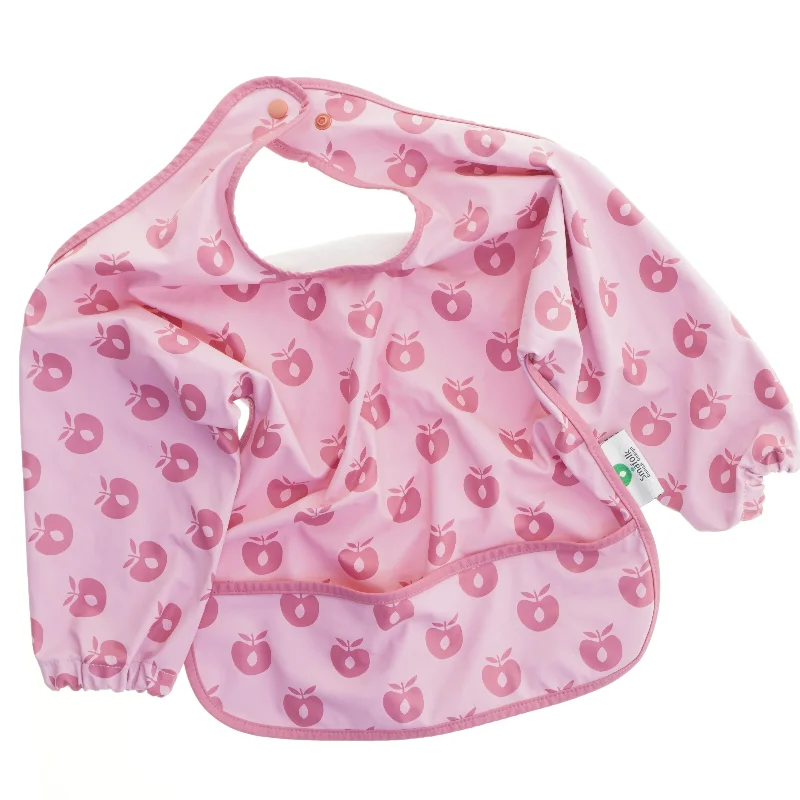 Langærmet baby hagesmæk fra Småfolk (str. 48 cm)