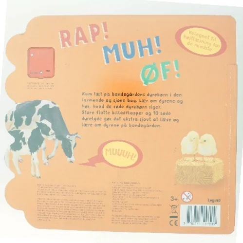 Lær og lyt på bondegården - 10 dyrelyde (Bog)