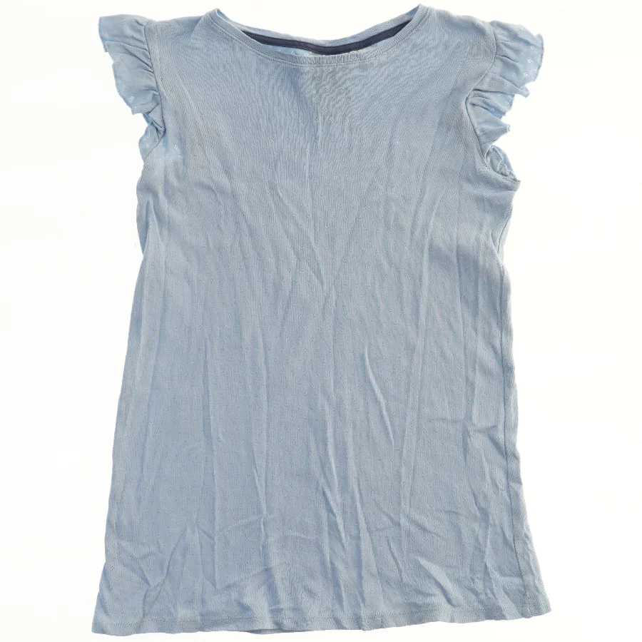 Lyseblå kjole med flæseærmer fra H&M (str. 122)