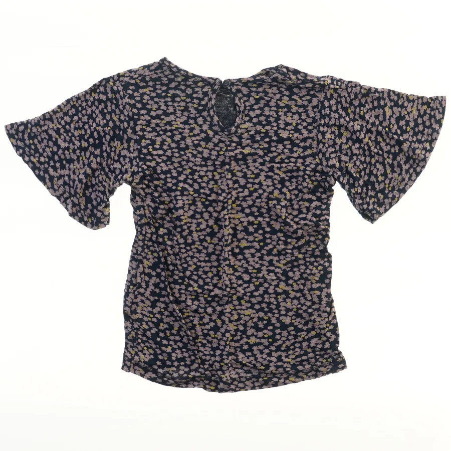 Blomstret bluse med korte ærmer fra The New (str. 110)