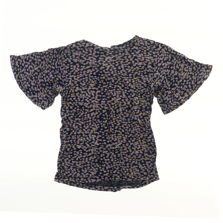 Blomstret bluse med korte ærmer fra The New (str. 110)