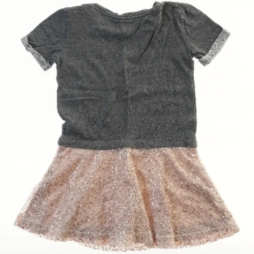 Grå og lyserød kjole fra Gap (str. 116)