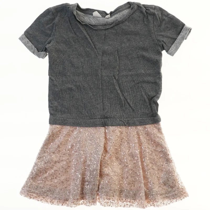 Grå og lyserød kjole fra Gap (str. 116)