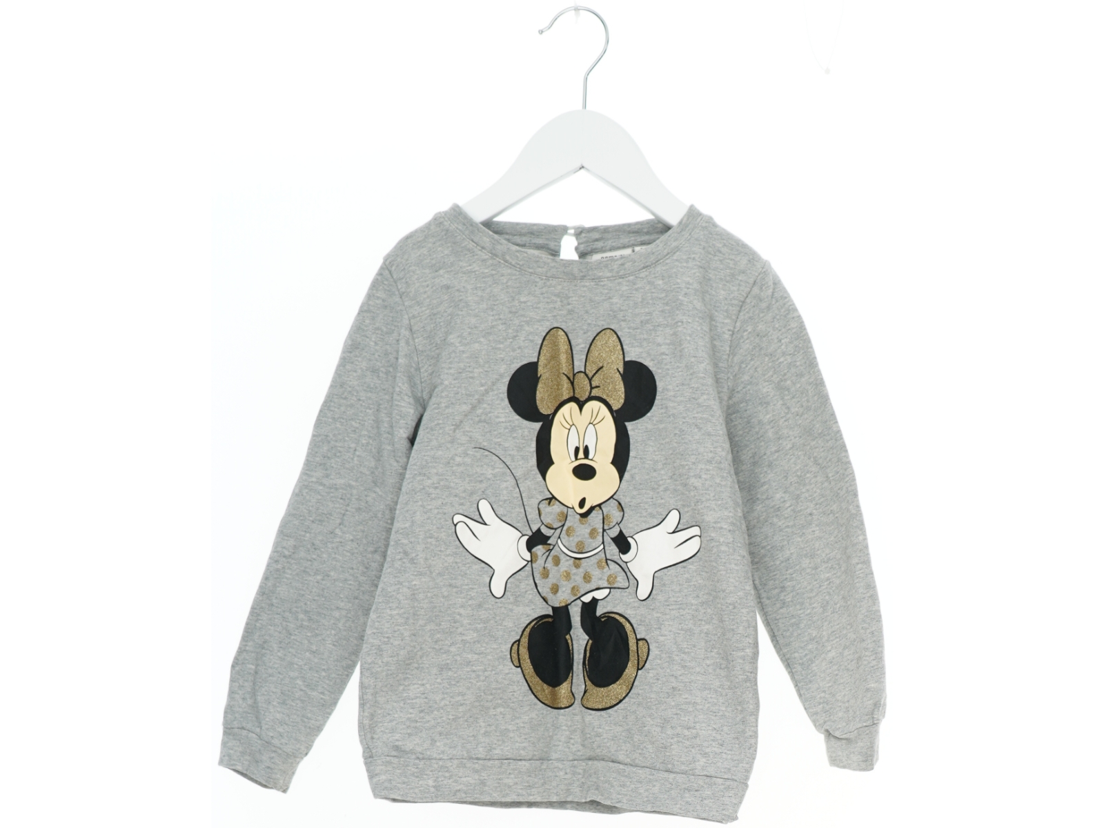 Grå Minnie Mouse sweatshirt fra Name It (str. 110)