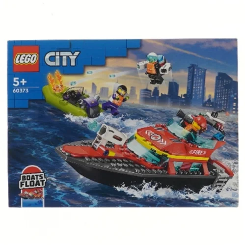 LEGO City Brandvæsen Båd 60373 fra Lego (str. 26x19 cm)