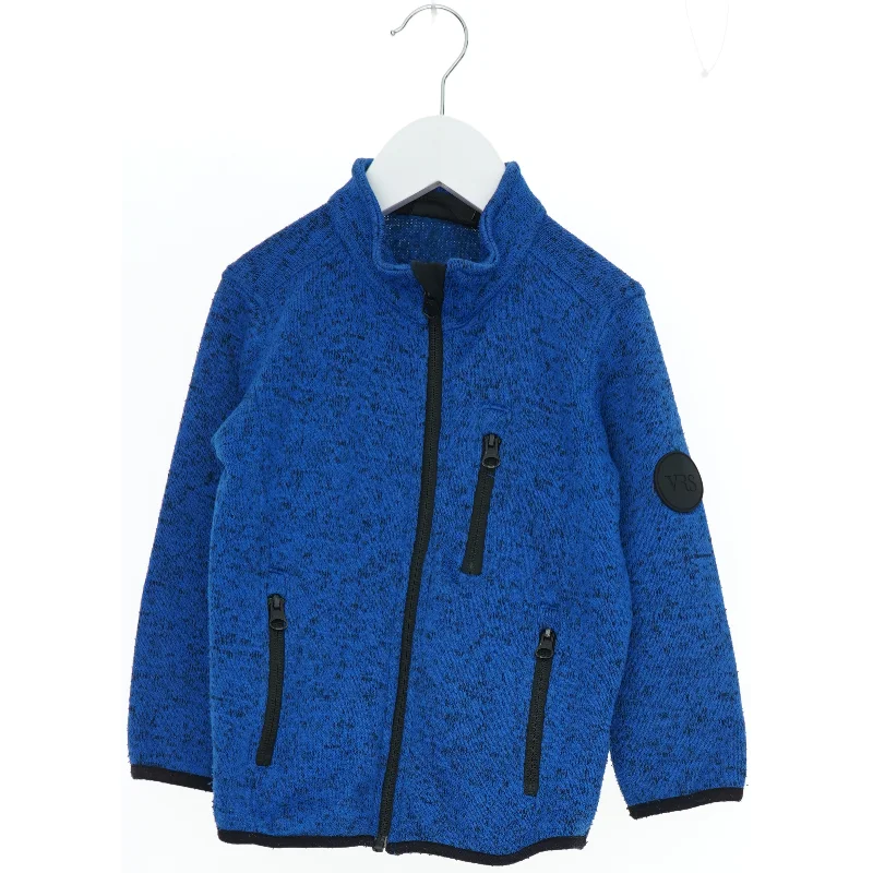 Blå fleece jakke med lynlåse fra VRS (str. 104)