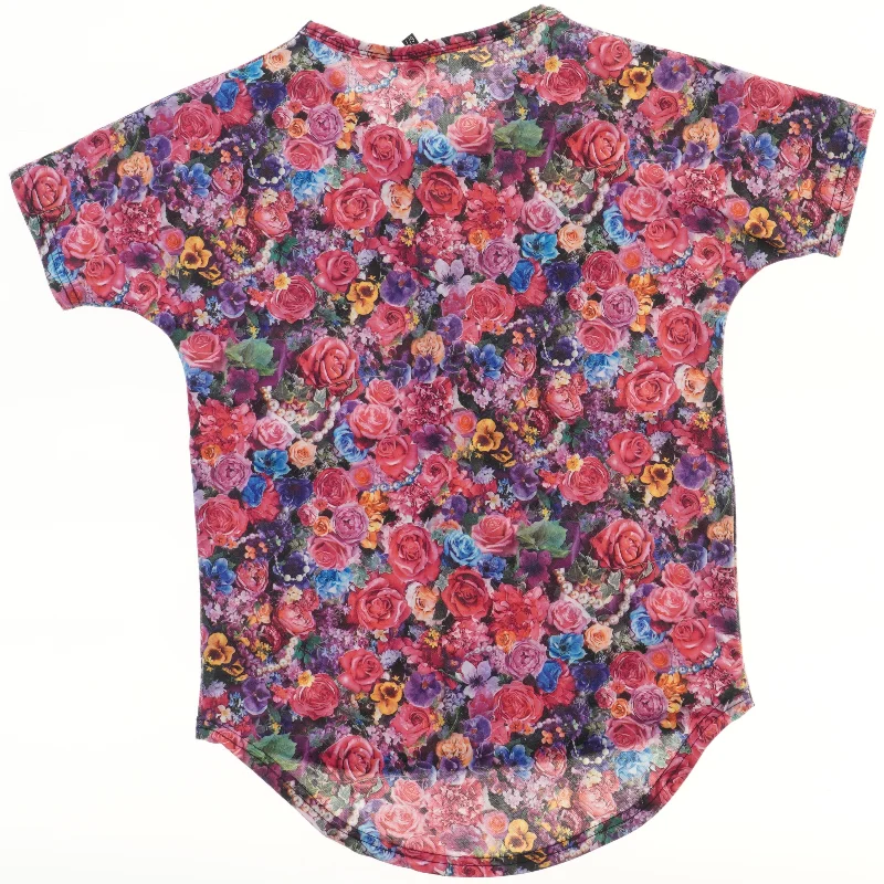 Blomstret T-Shirt fra Kids Up (str. 116)