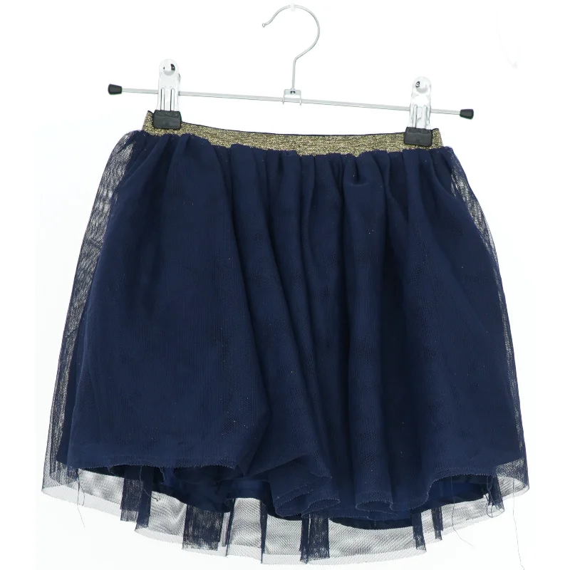 Navyblå nederdel med glimmerbånd fra H&M (str. 110)