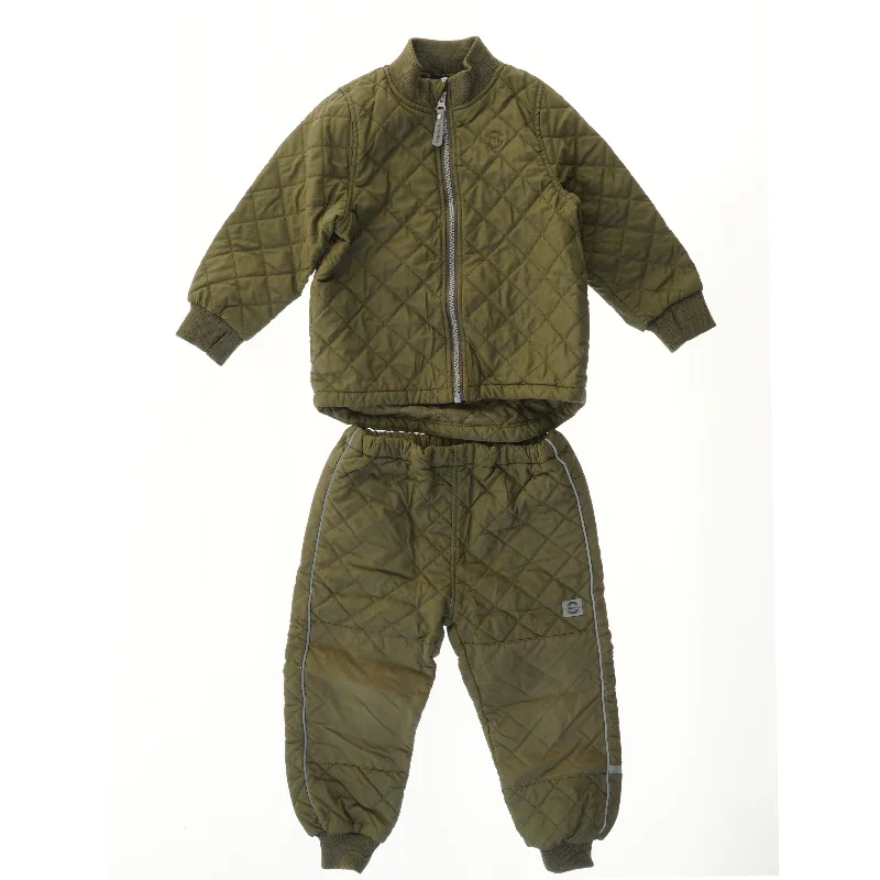 Grønt termosæt til børn fra Mikk-line (str. 98)