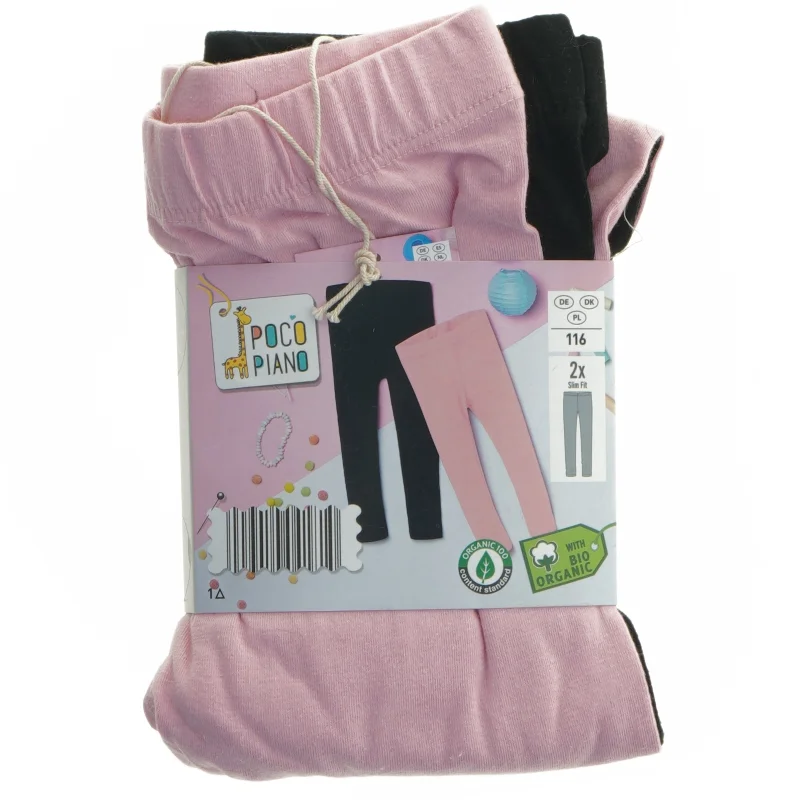 Børneleggings, 2-pak fra Poco Piano (str. 6 år)
