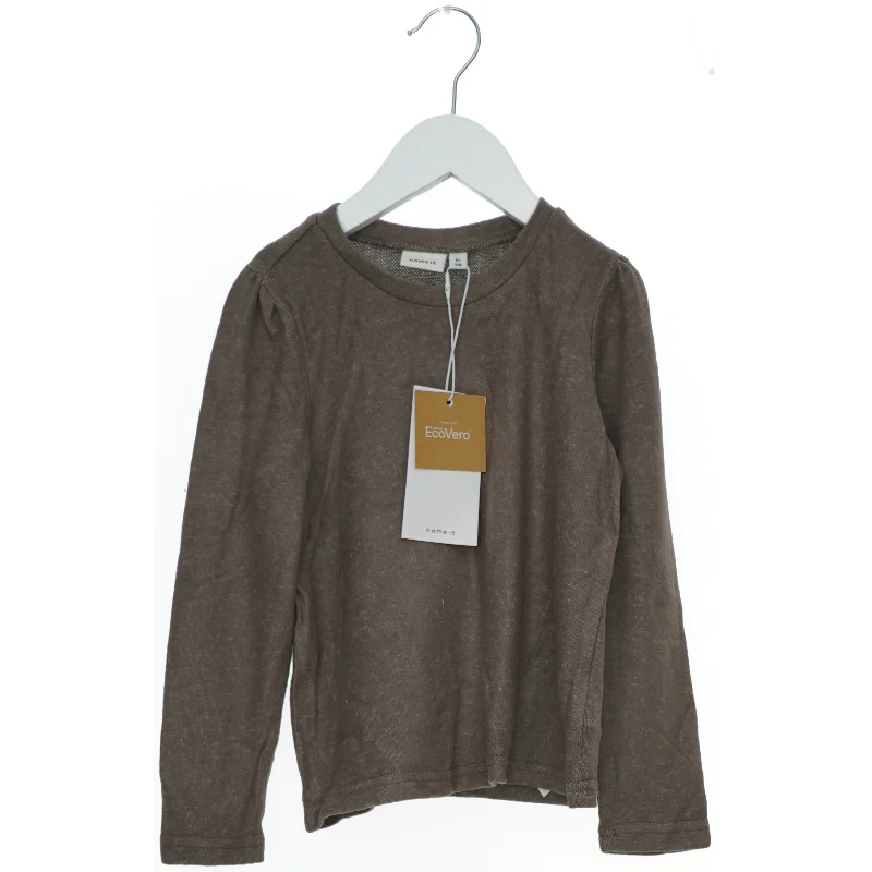 Brun langærmet bluse fra Name It fra Name It (str. 110)