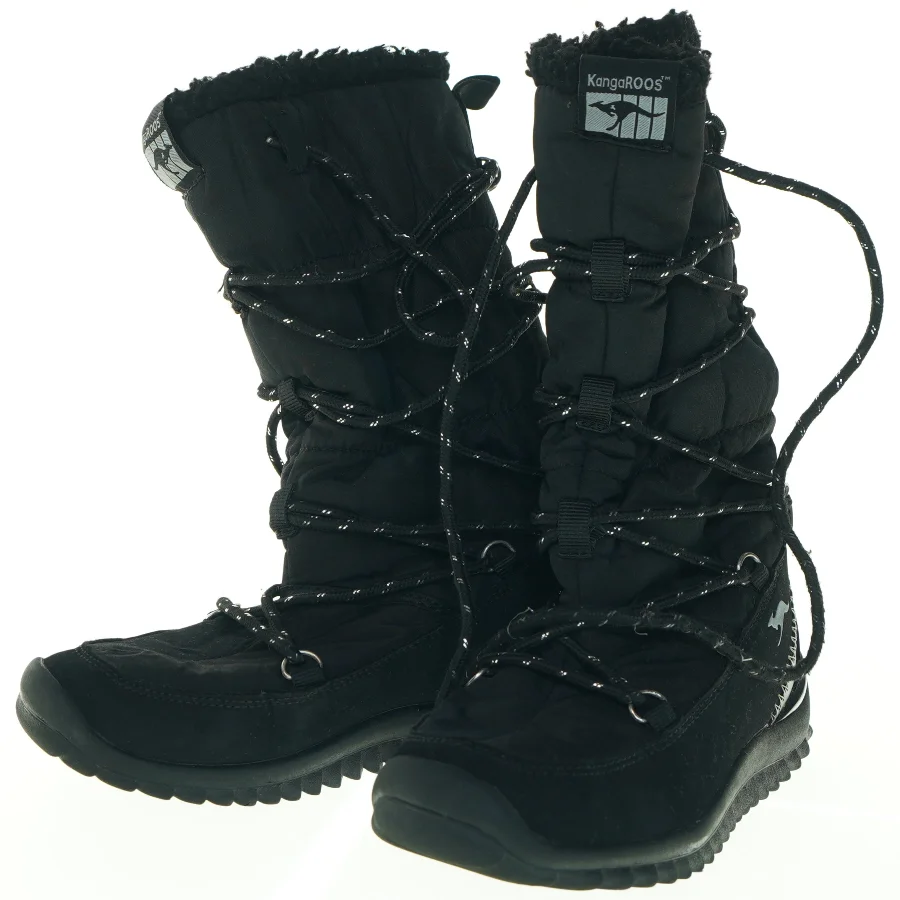 Sorte Kangaroos vinterstøvler fra Kangaroos (str. 32)