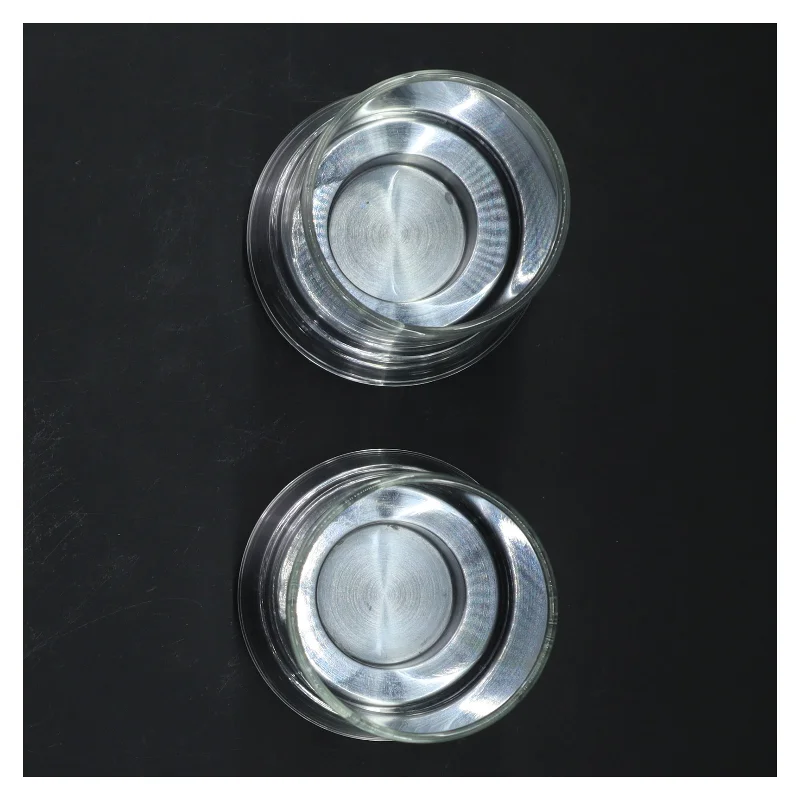 Te-lysestager i glas og metal fra Menu (str. Ø 8 cm)