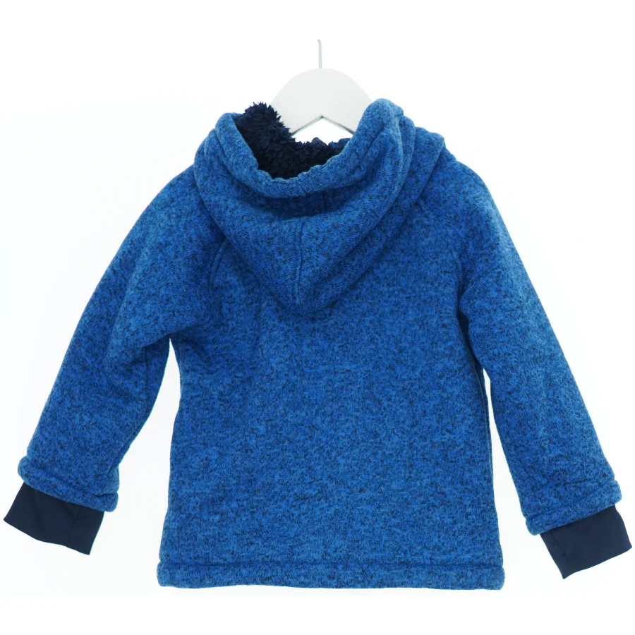 Børne fleecetrøje med hætte (str. 92)
