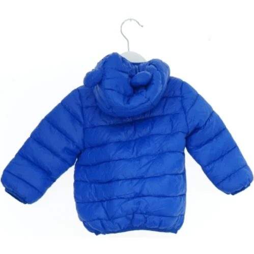 Blå børnevinterjakke med hætte (str. 80)