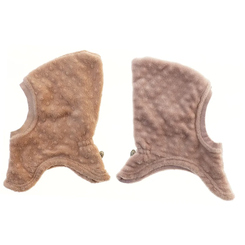 Pudderfarvede fleecehuer til børn fra Pomp de Lux (str. 45 cm)