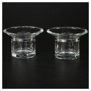 Sæt med to glas lysestager fra Rosendahl (str. Ø 11 cm)